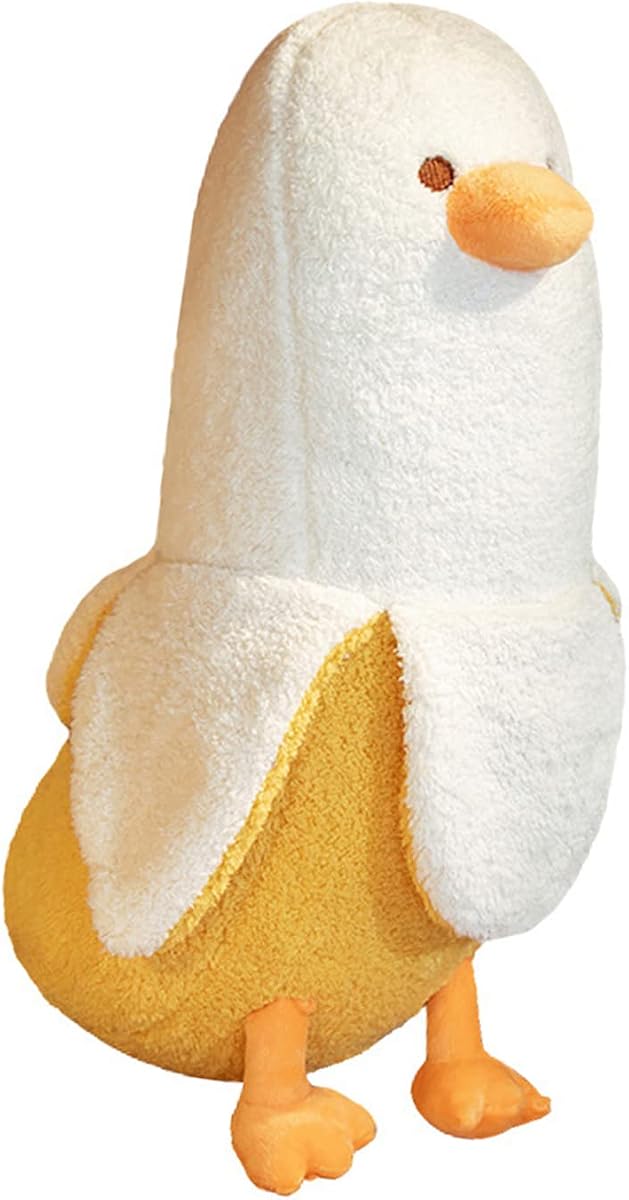Banana Duck Hugging Plush Pillow Duck — White 27.5" — view 2