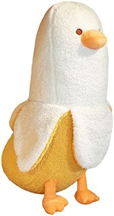 Banana Duck Hugging Plush Pillow Duck — White 27.5"