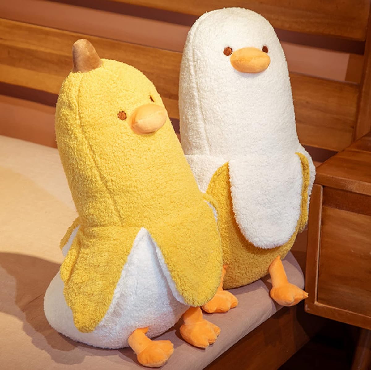 Banana Duck Hugging Plush Pillow Duck — Yellow 27.5" — view 5