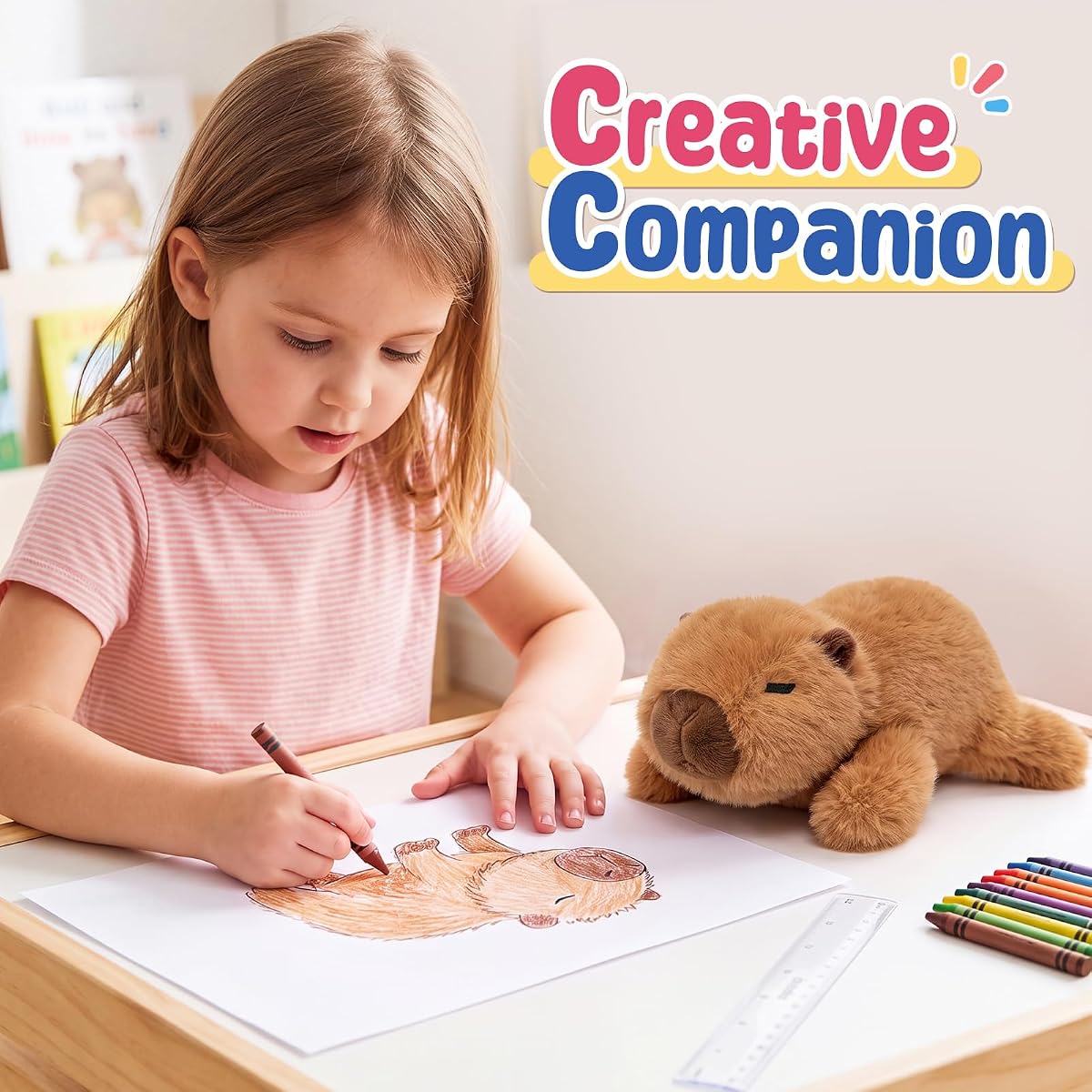 Capybara Plush Capibara Toys — 7" — view 5