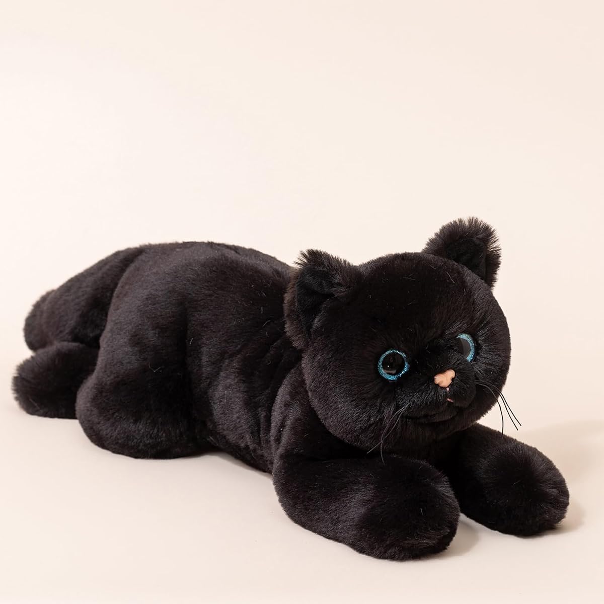 Black Cat Plush Kitten Pillow — 17.7" — view 2