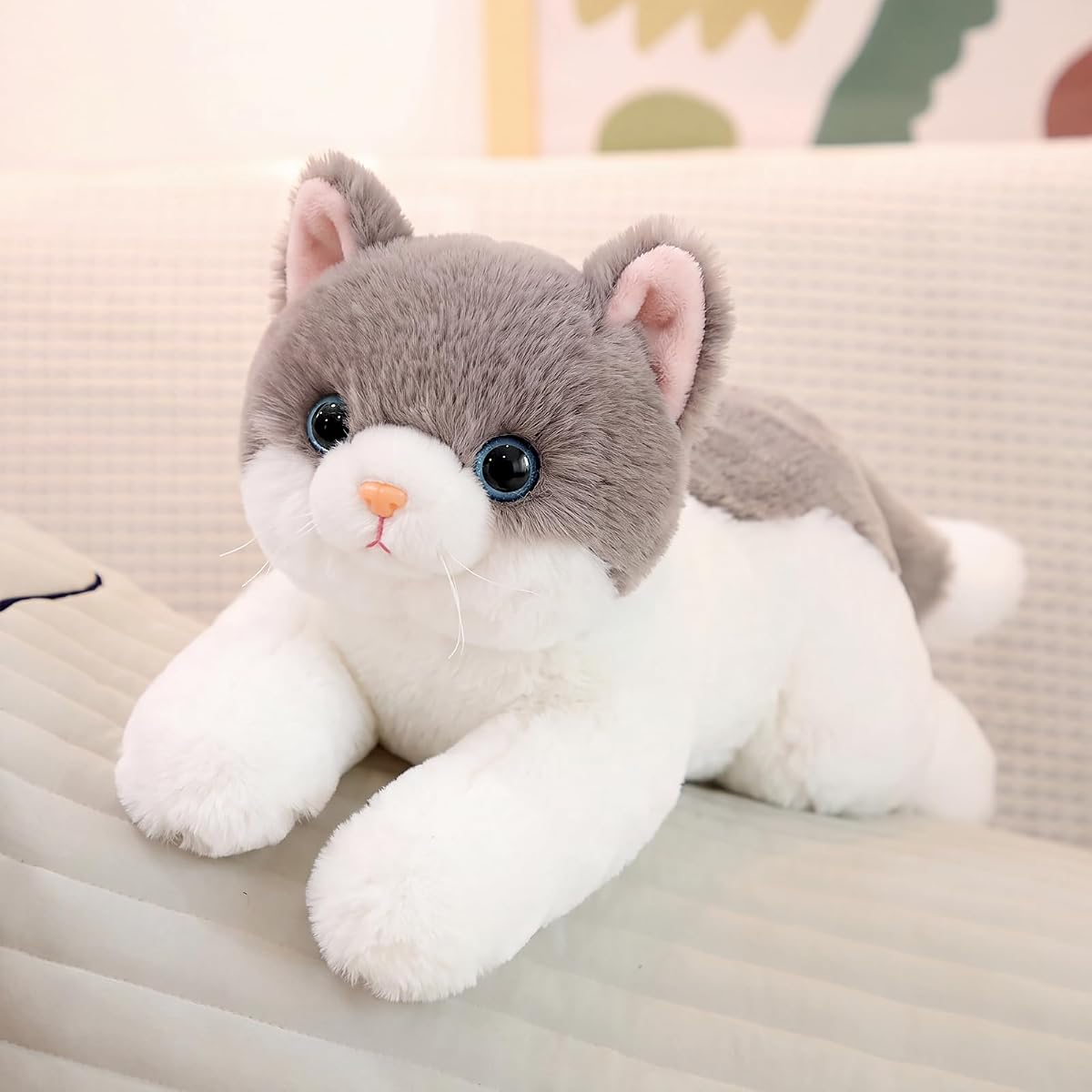 Cat Plush Kitten Pillow — 17.7" — view 2