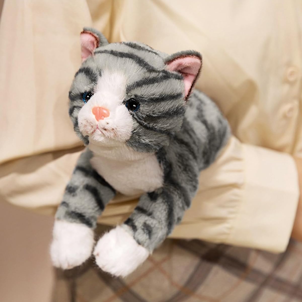 Striped Cat Realistic Kitten — 9.8" — view 4