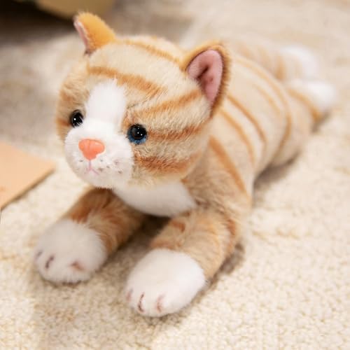 Striped Cat Realistic Kitten — 9.8"