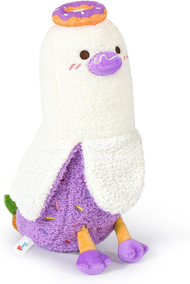 Donut Banana Duck Plush Pillow with Candy Body Dessert — 19.7" — view 2