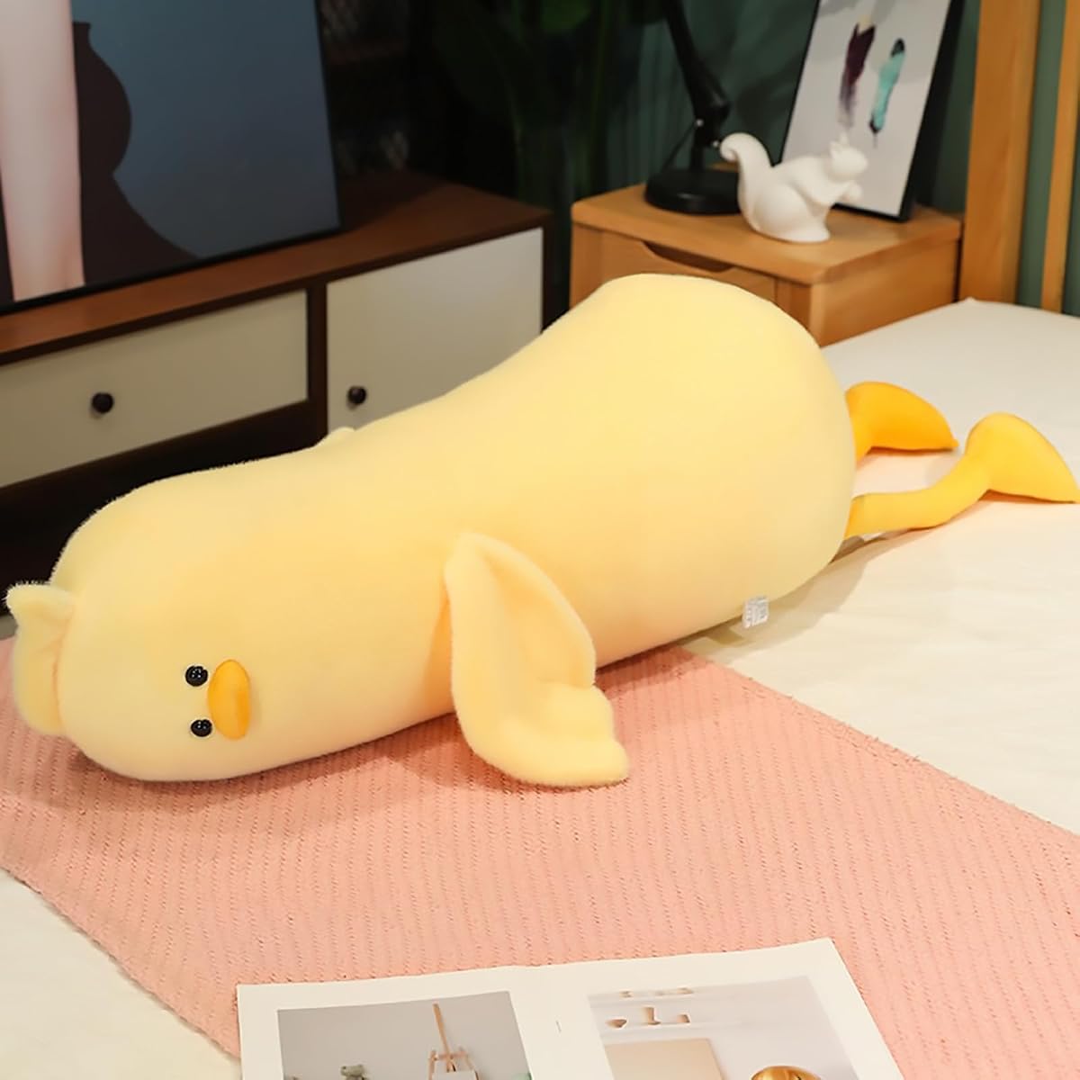 Long Duck Plush Pillow Duck — 43.3" — view 2