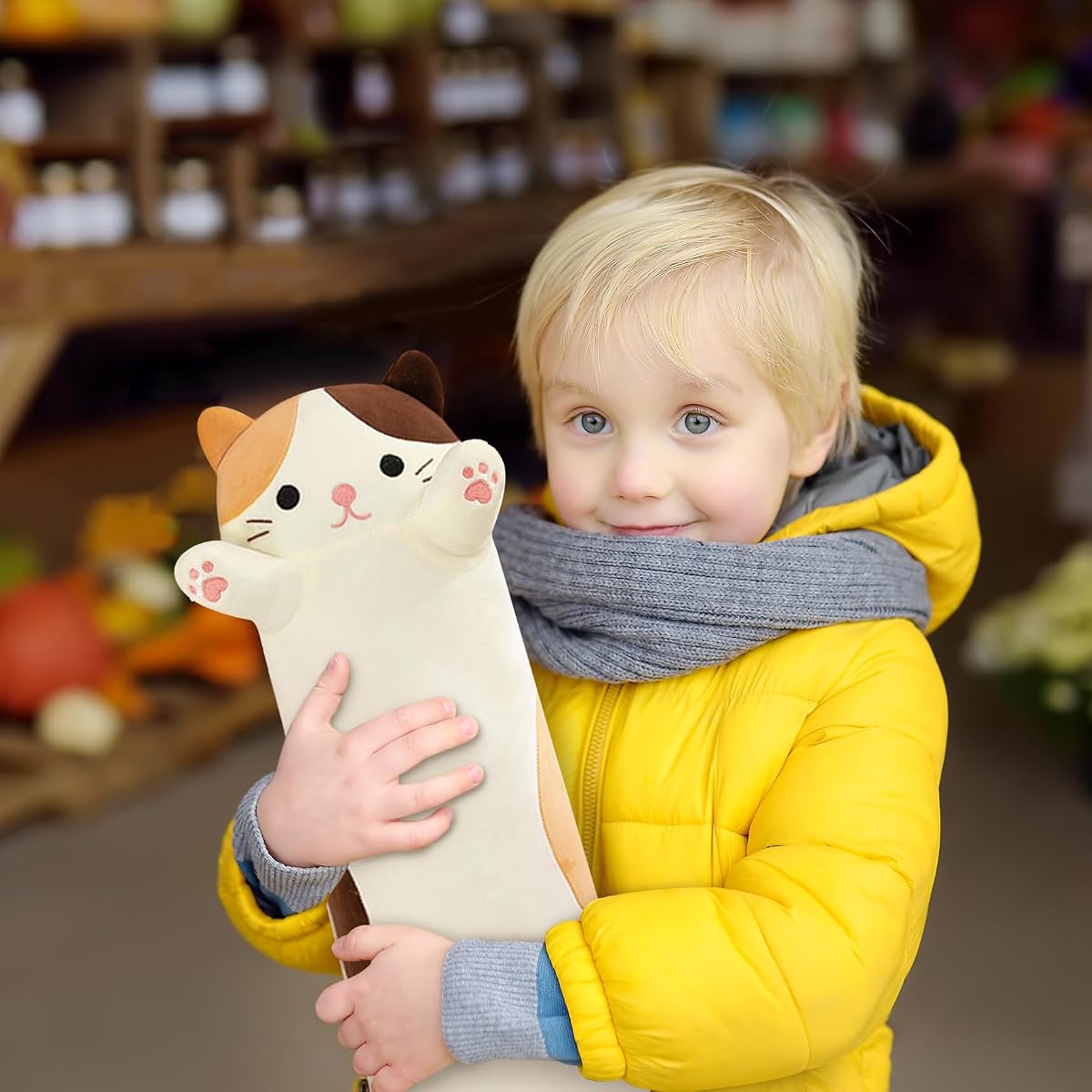 Long Cat Plush Pillow Kitten — 43.3" — view 5
