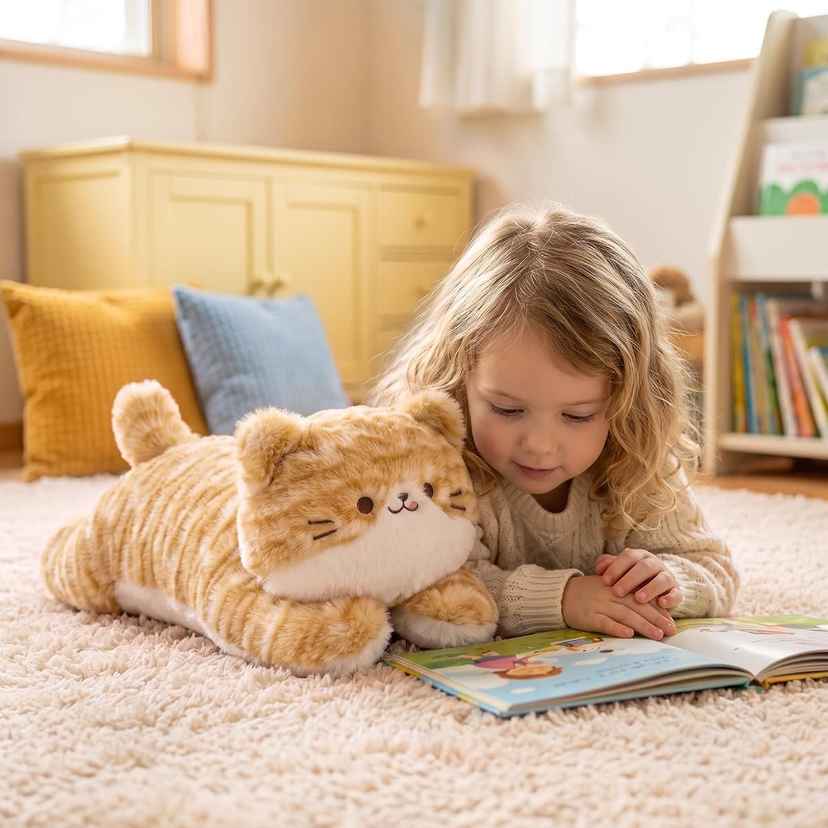 Long Cat Plush Pillow Kitten Toys — 17.7" — view 5