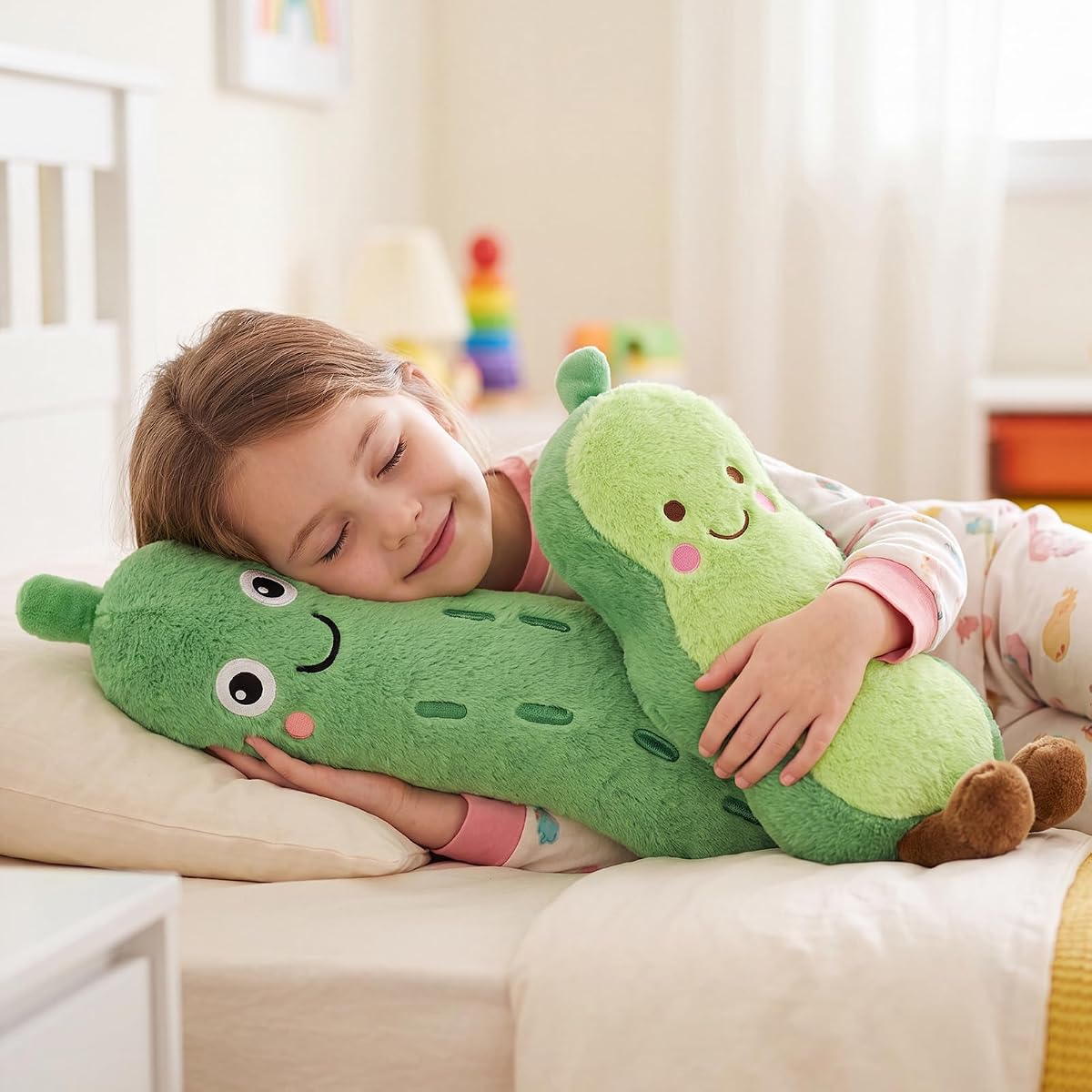 Pea Pod Plush Pillow Plant Toys — 14" — view 3