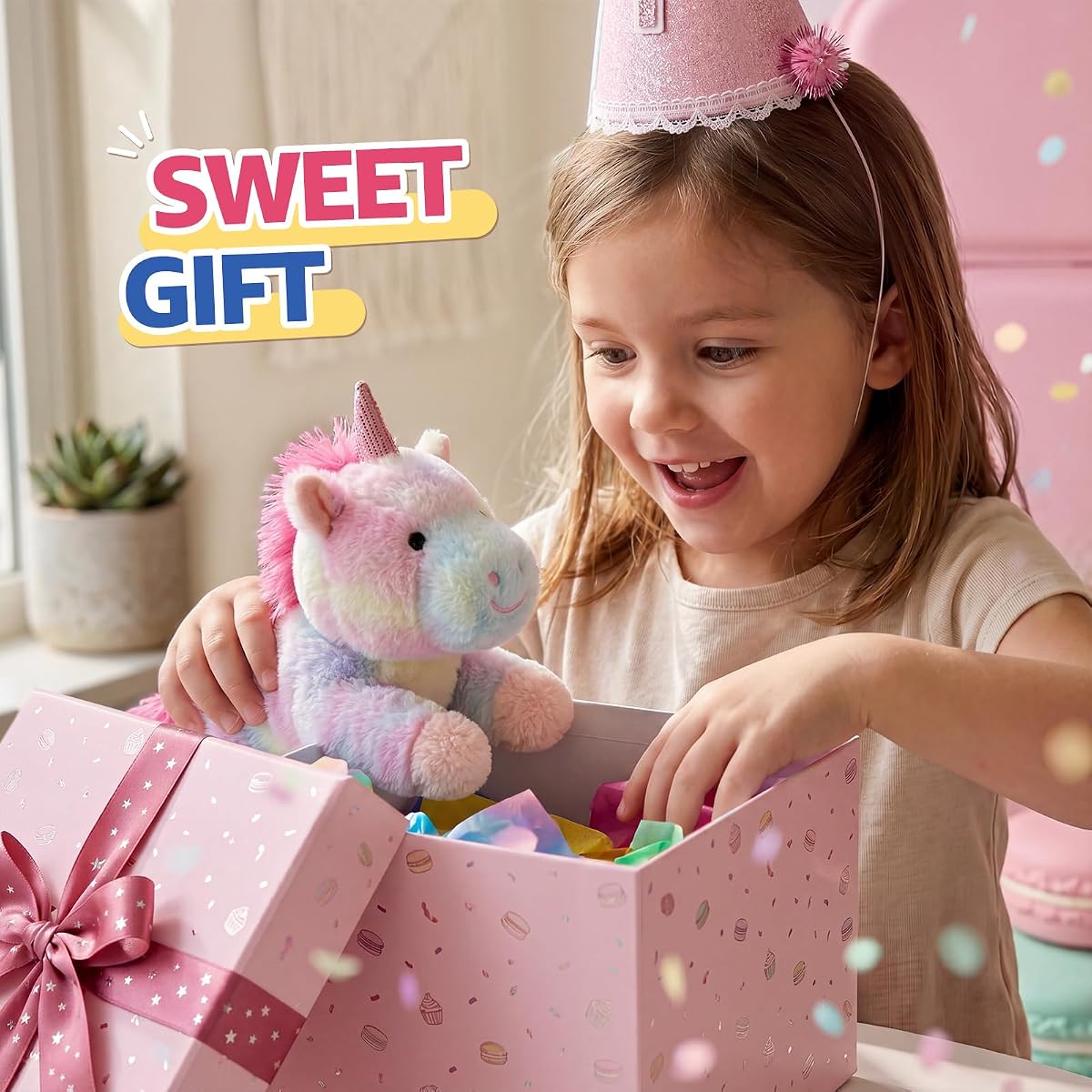 Pink Unicorn Plush — 9.8" — view 3